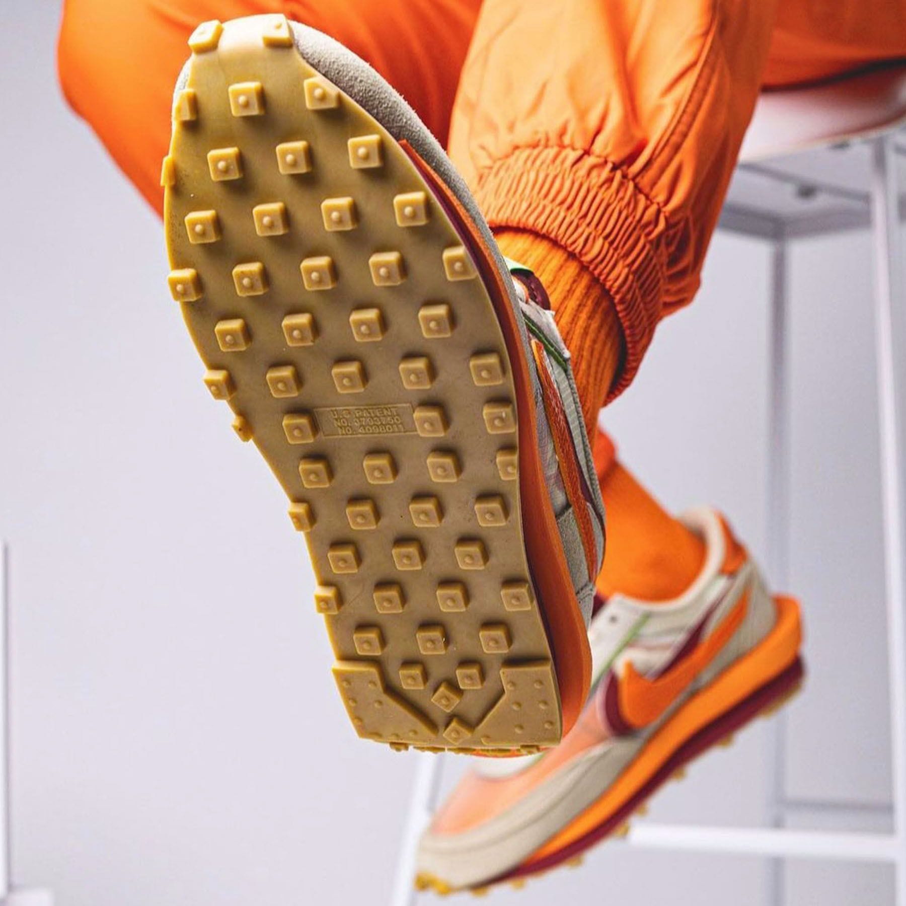 sacai x Clot x LDWaffle 'Net Orange Blaze' — UK 3 | EU 35.5 | US 3.5 — Alternate View 8