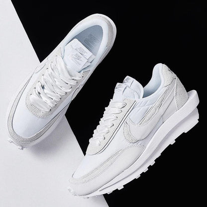 Sacai x Nike LDWaffle 'White Nylon' — UK 3 | EU 35.5 | US 3.5 — Lifestyle View