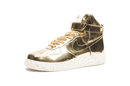 Nike Lunar Force 1 High SP Liquid Gold — UK 3 | EU 35.5 | US 3.5 — Side View