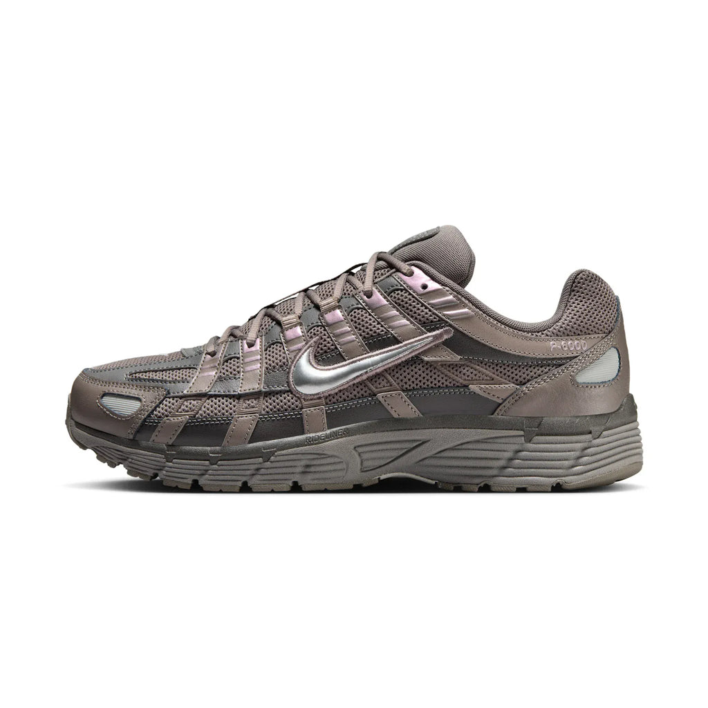 Nike P-6000 Cave Stone Metallic Silver — 5.5 UK — Front View