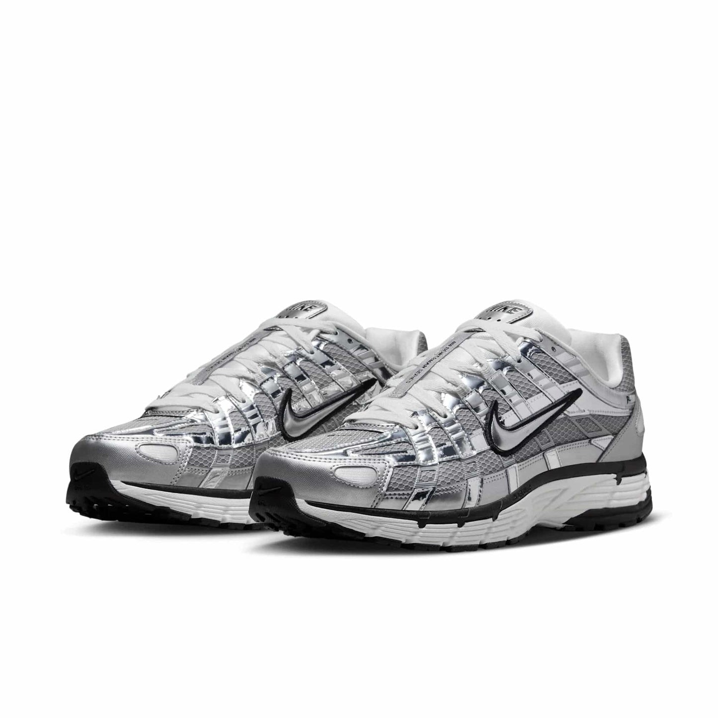 Nike P-6000 Metallic Silver — 3 UK — Top View