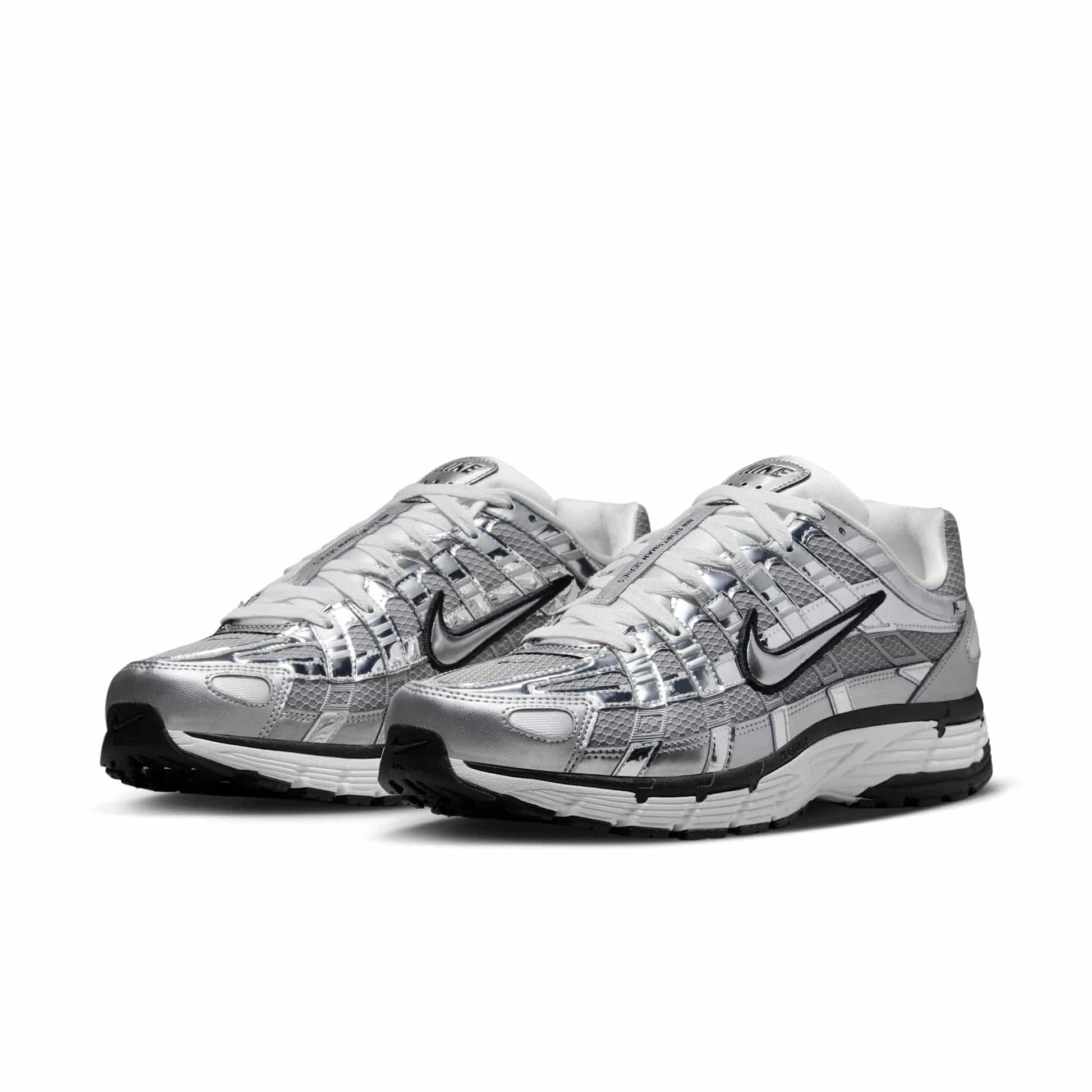 Nike P-6000 Metallic Silver — 3 UK — Top View