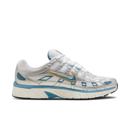 Nike P-6000 Metallic Silver Aegean Storm — 3.5 UK — Side View