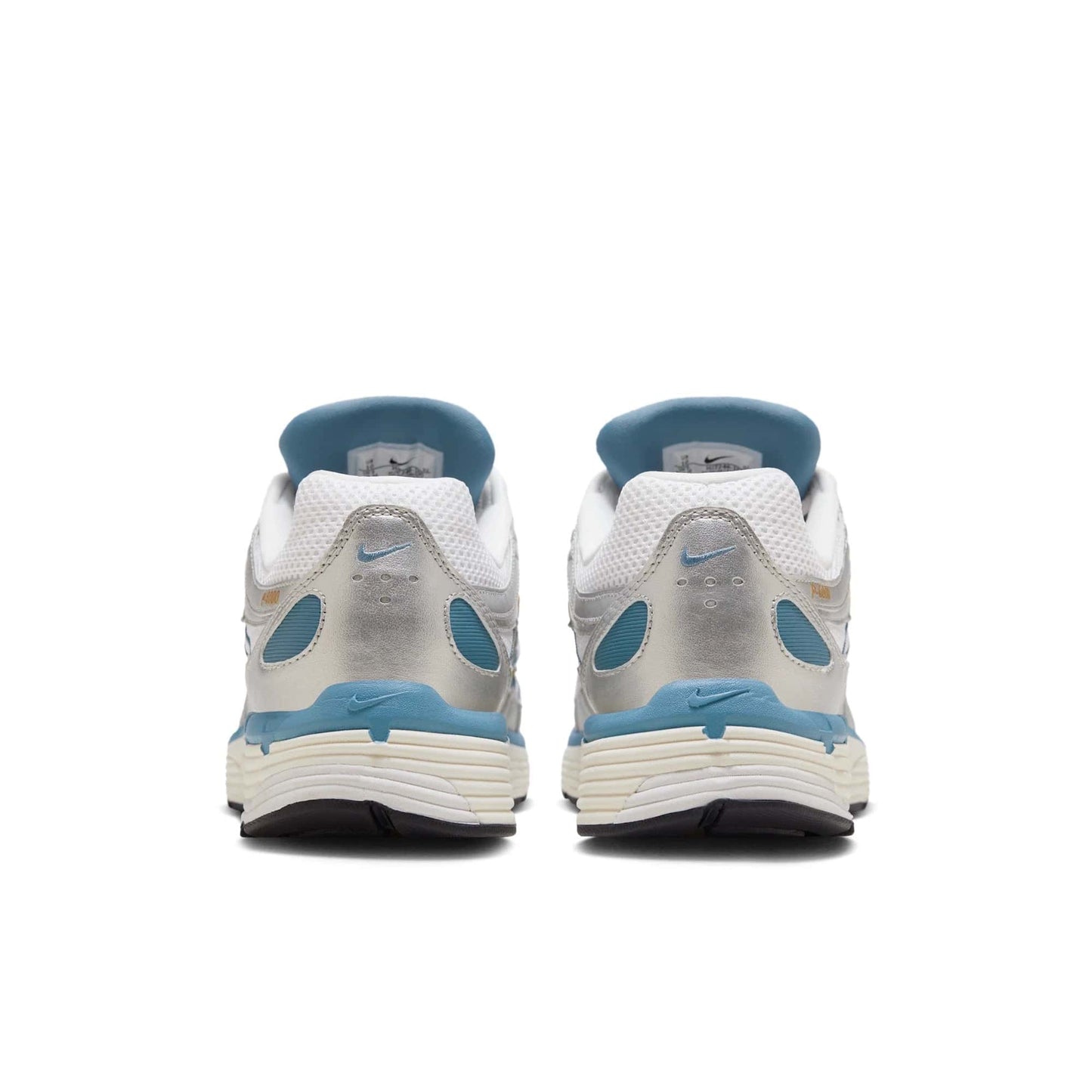 Nike P-6000 Metallic Silver Aegean Storm — 3.5 UK — Top View