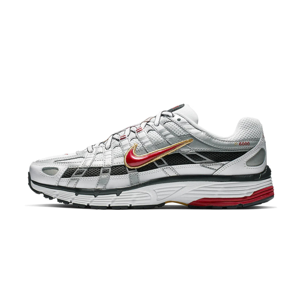 Nike P-6000 White Gold Red W — 2.5 UK — Front View