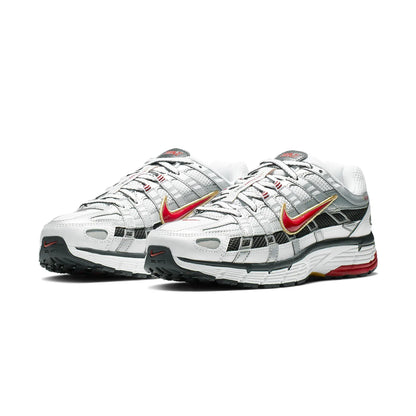 Nike P-6000 White Gold Red W — 2.5 UK — Top View