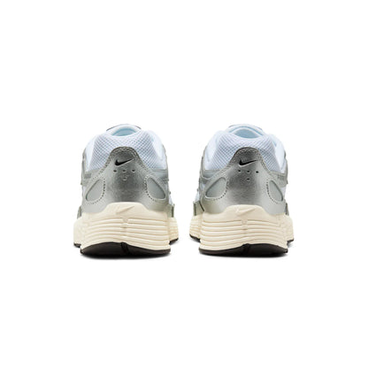 Nike P-6000 White Metallic Silver Flat Silver Black — 3 UK — Top View