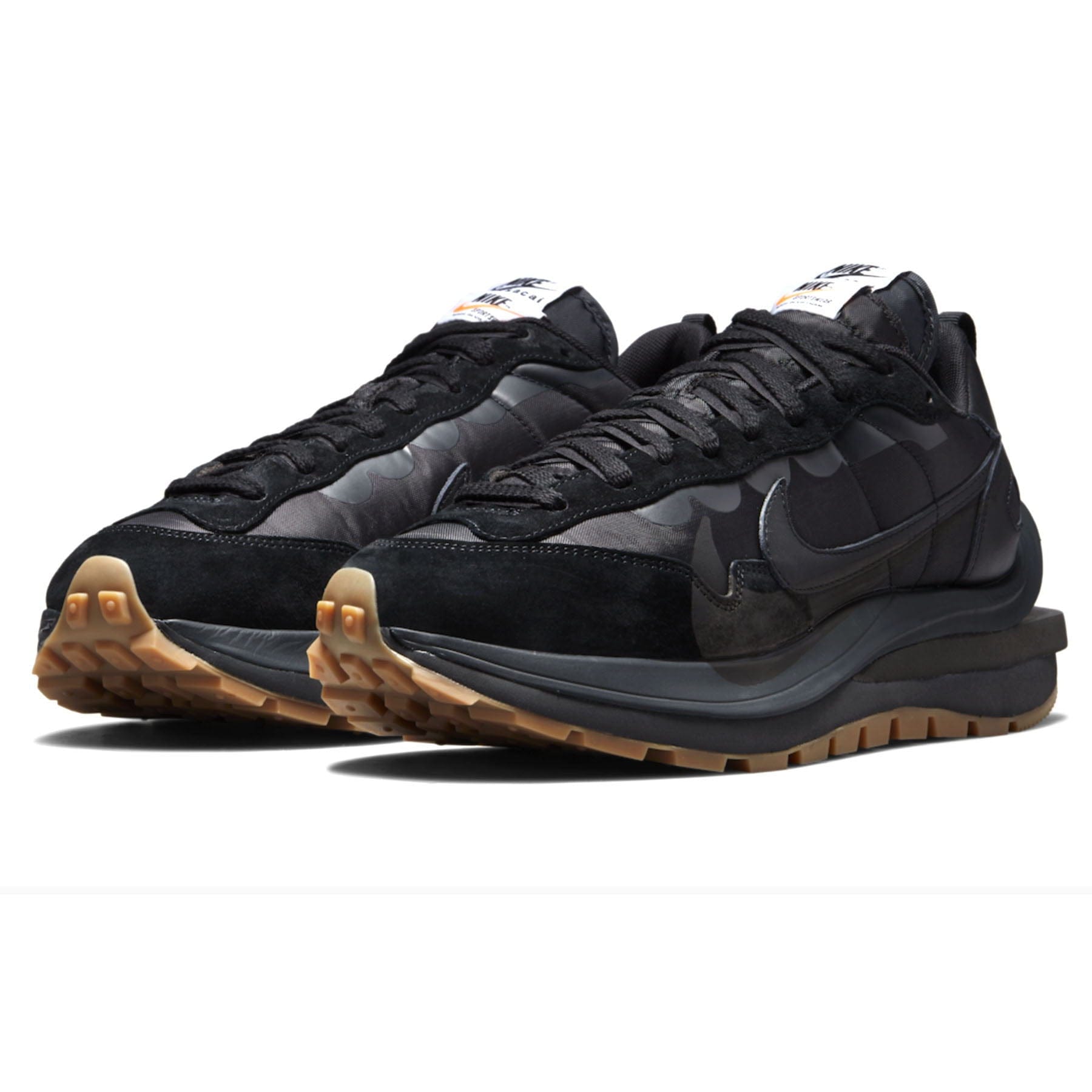 Sacai x Nike VaporWaffle 'Black Gum' — UK 3 | EU 35.5 | US 3.5 — Side View