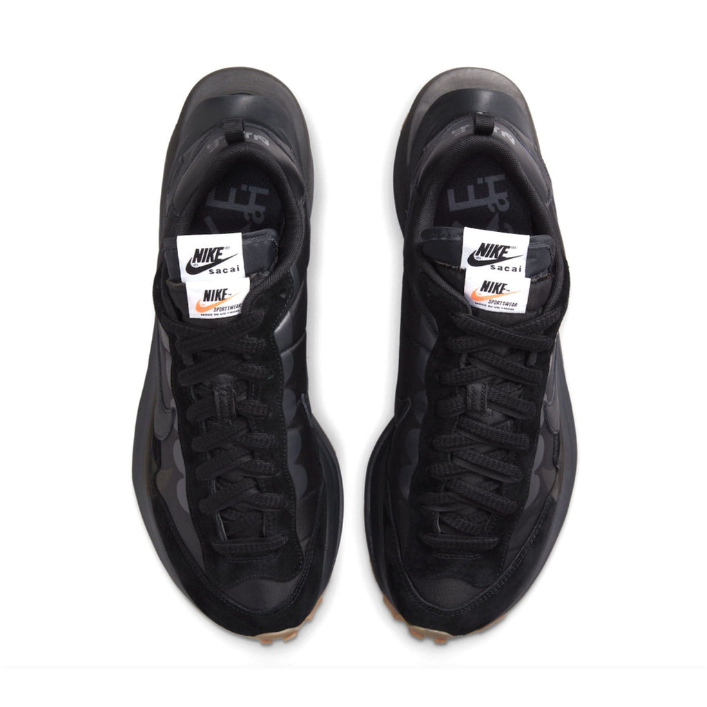 Sacai x Nike VaporWaffle 'Black Gum' — UK 3 | EU 35.5 | US 3.5 — Back View