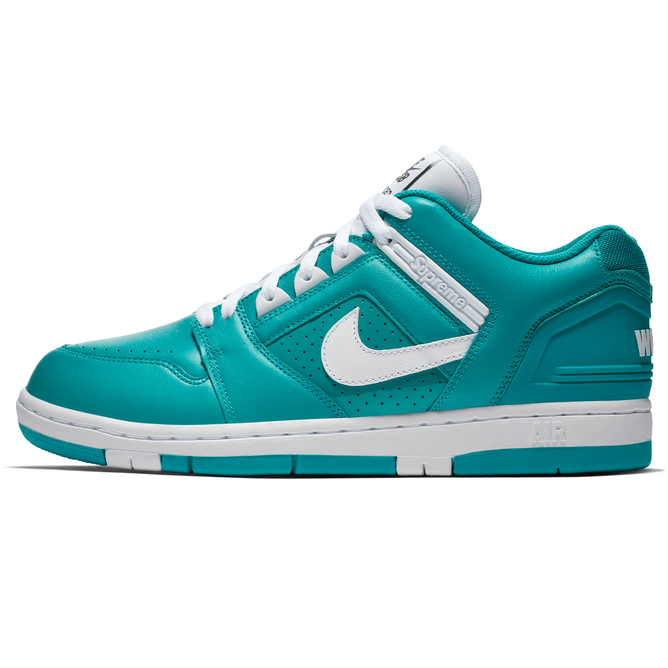 Nike Air Force 2 x Supreme 'Teal' — UK 3 | EU 35.5 | US 3.5 — Front View