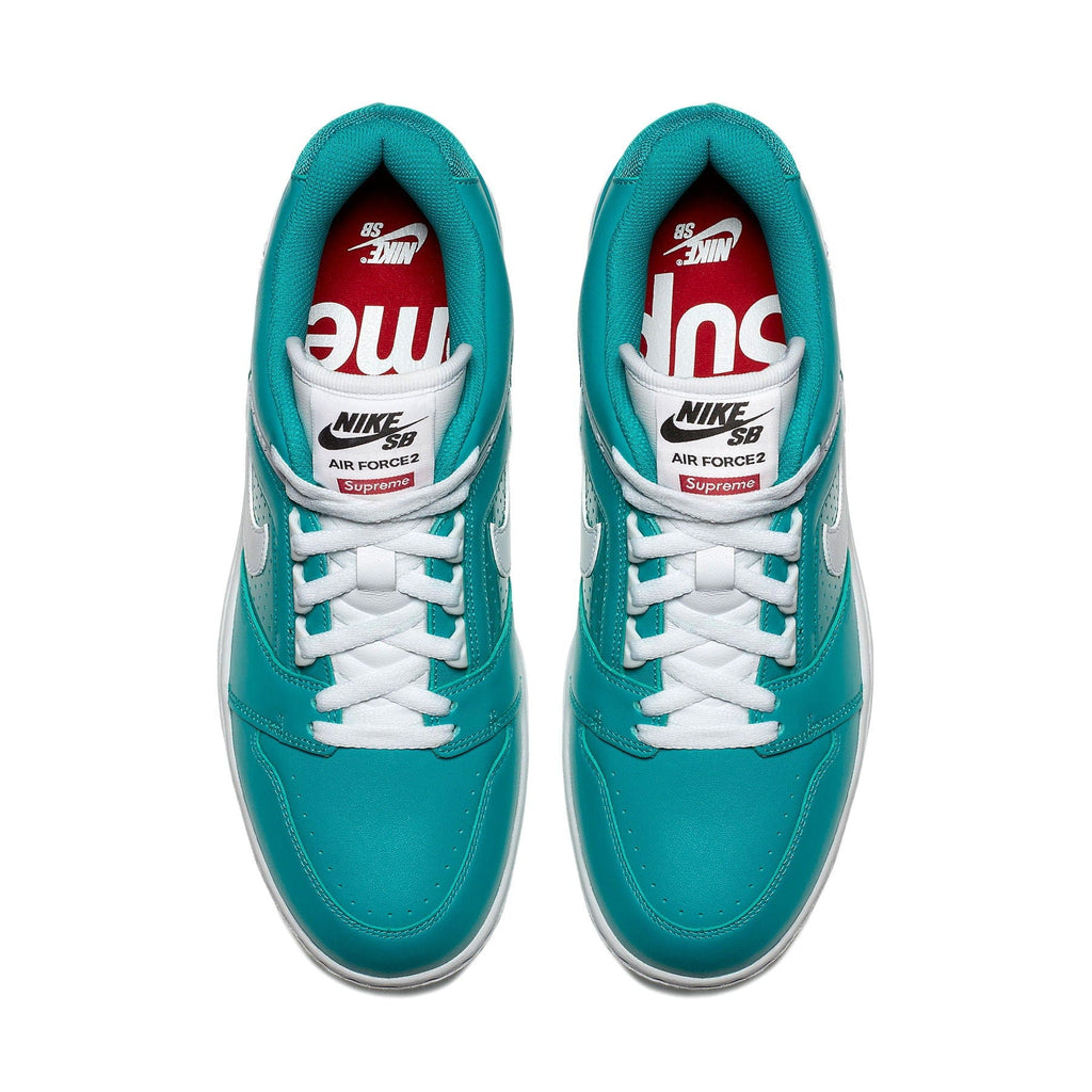 Nike Air Force 2 x Supreme 'Teal' — UK 3 | EU 35.5 | US 3.5 — Back View