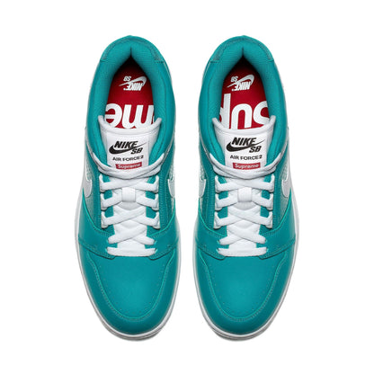 Nike Air Force 2 x Supreme 'Teal' — UK 3 | EU 35.5 | US 3.5 — Back View