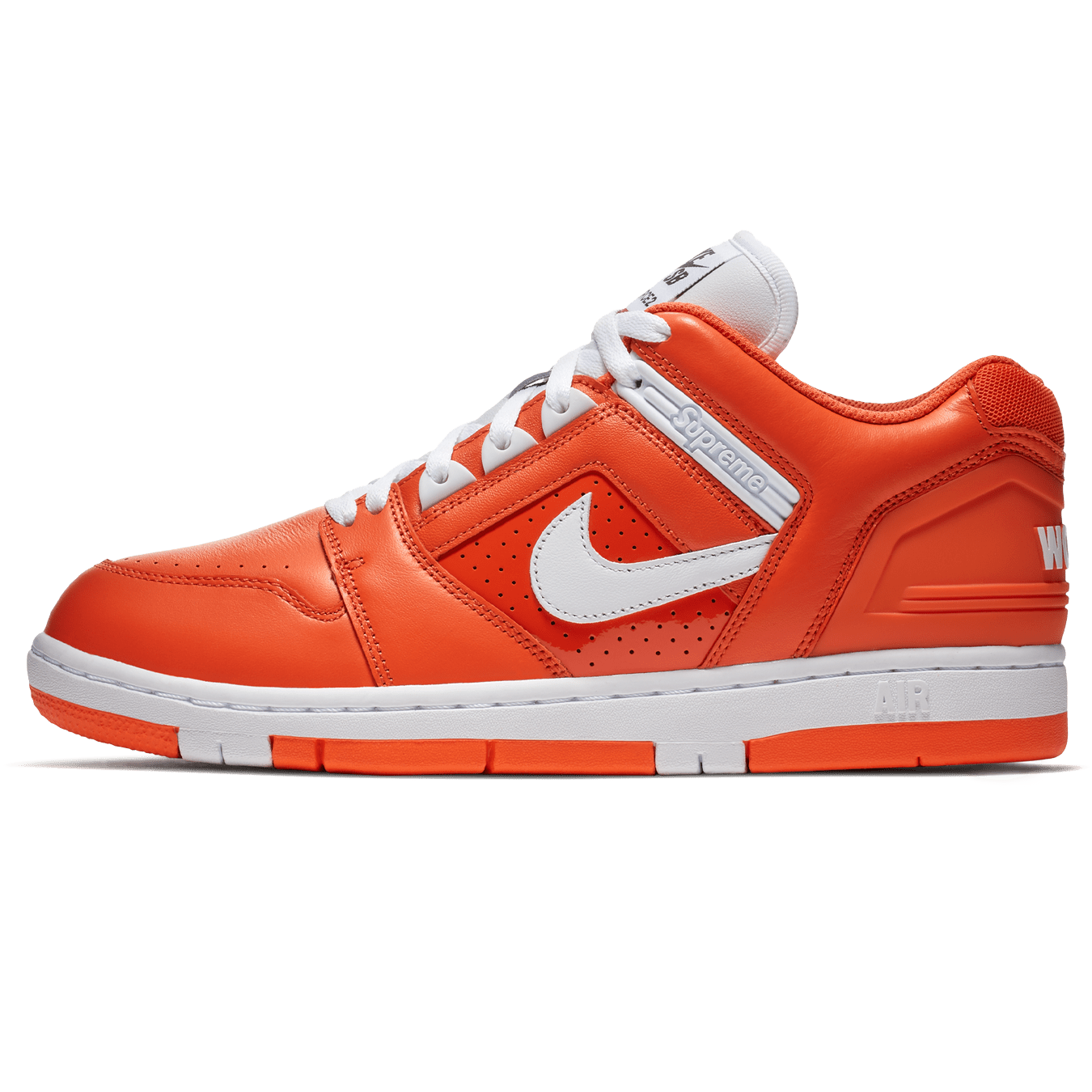 Nike Air Force 2 x Supreme 'Orange' — UK 3 | EU 35.5 | US 3.5 — Front View
