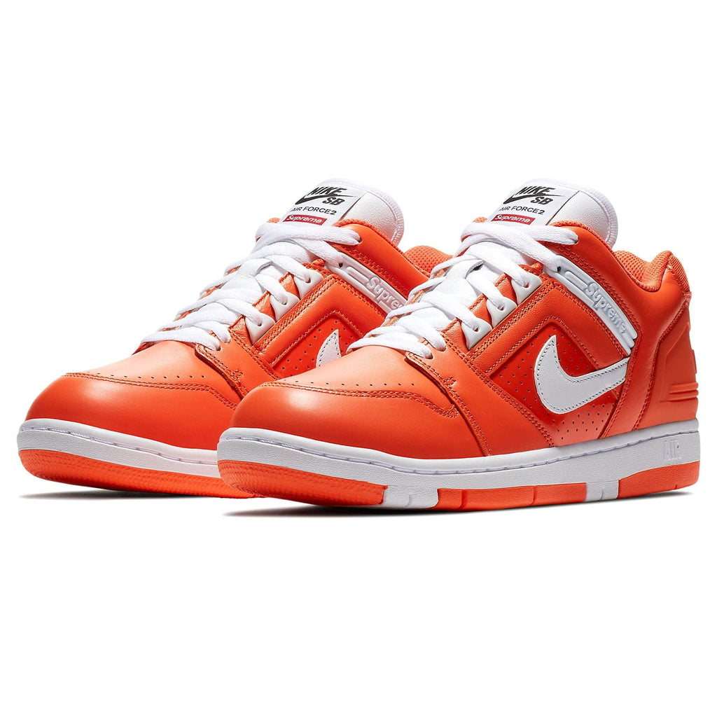 Nike Air Force 2 x Supreme 'Orange' — UK 3 | EU 35.5 | US 3.5 — Side View