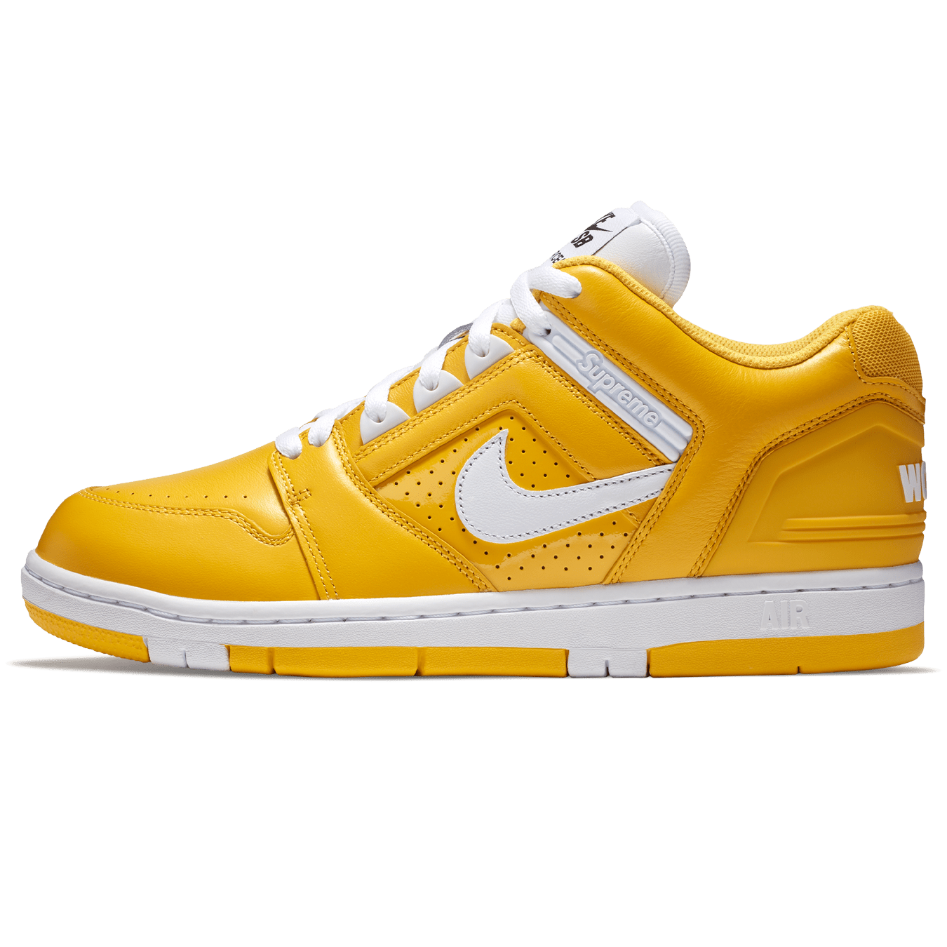 Nike Air Force 2 x Supreme 'Yellow' — UK 3 | EU 35.5 | US 3.5 — Front View