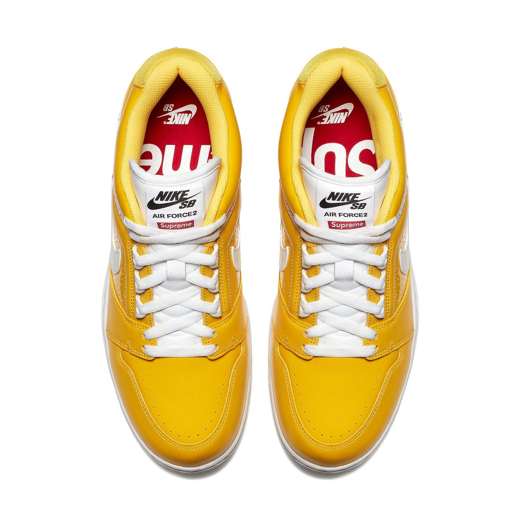 Nike Air Force 2 x Supreme 'Yellow' — UK 3 | EU 35.5 | US 3.5 — Back View