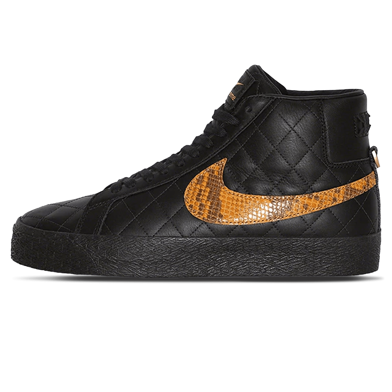 Supreme x Zoom Blazer Mid QS SB 'Black Snakeskin' — UK 3 | EU 35.5 | US 3.5 — Front View