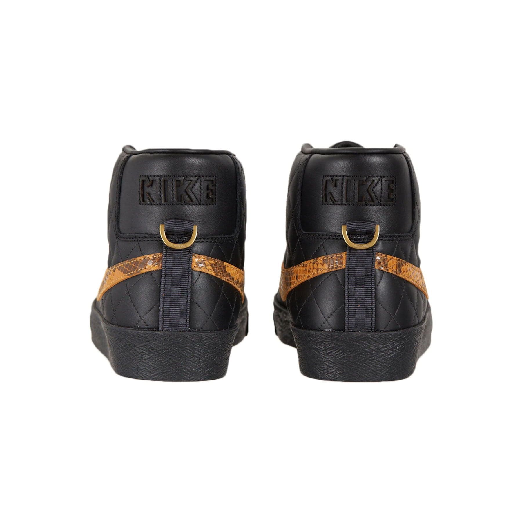 Supreme x Zoom Blazer Mid QS SB 'Black Snakeskin' — UK 3 | EU 35.5 | US 3.5 — Back View