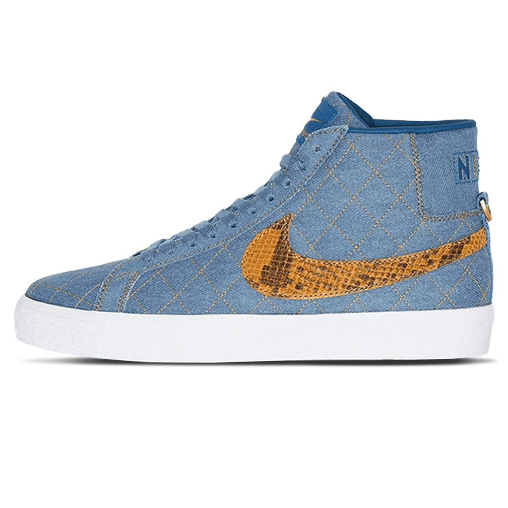 Supreme x Zoom Blazer Mid QS SB 'Denim' — UK 3 | EU 35.5 | US 3.5 — Front View