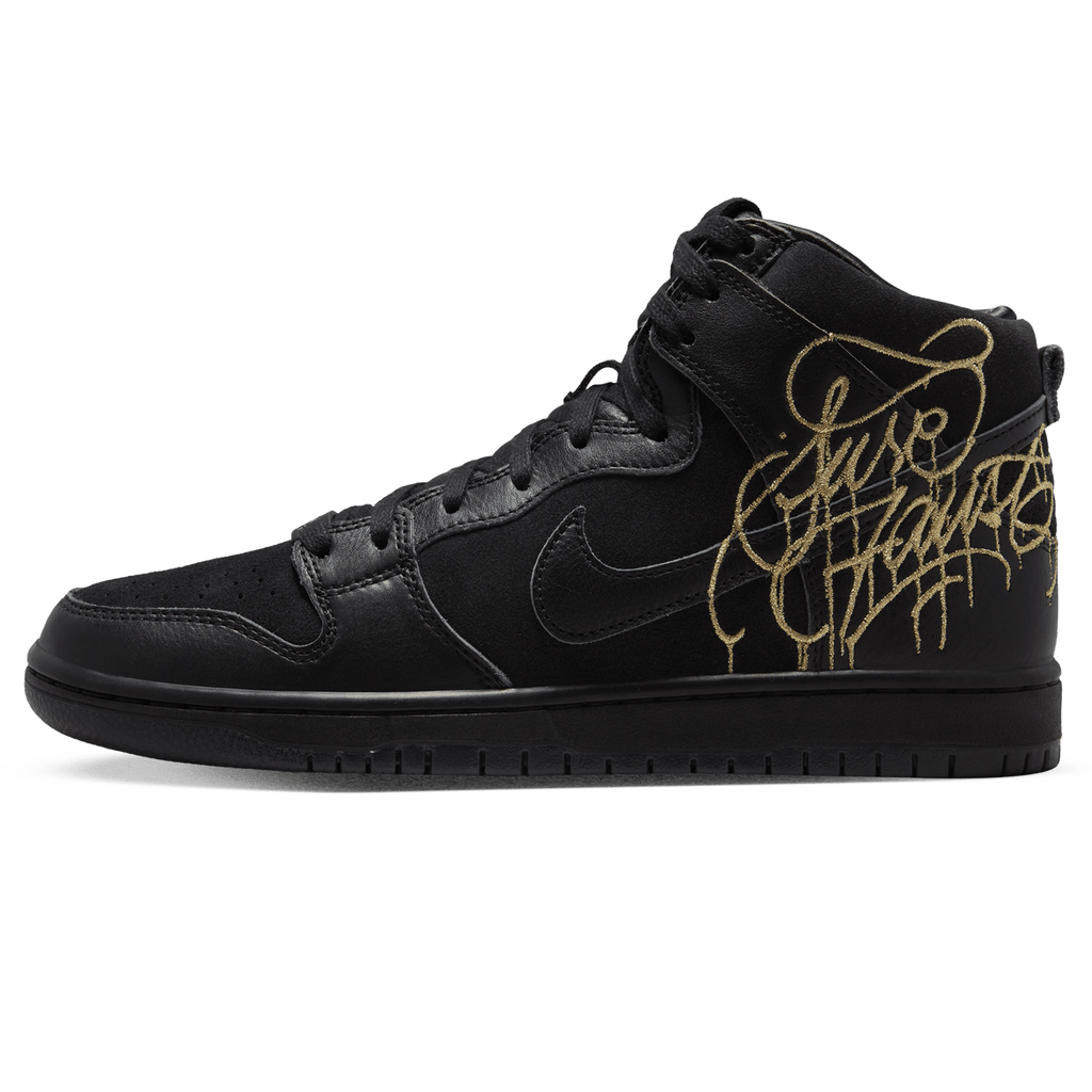 FAUST x Nike Dunk High SB 'The Devil is in The Details' — UK 3 | EU 35.5 | US 3.5 — Front View