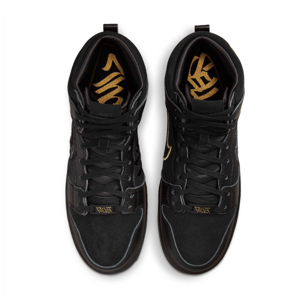 FAUST x Nike Dunk High SB 'The Devil is in The Details' — UK 3 | EU 35.5 | US 3.5 — Top View