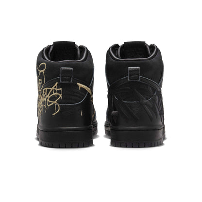 FAUST x Nike Dunk High SB 'The Devil is in The Details' — UK 3 | EU 35.5 | US 3.5 — Detail View