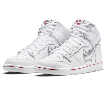 Oski x Nike Dunk High SB 'Great White Shark' — UK 3 | EU 35.5 | US 3.5 — Side View