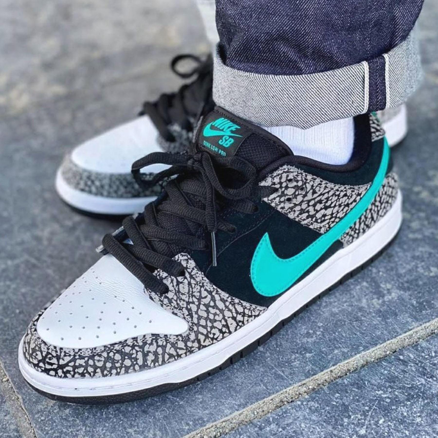 Nike Dunk Low Pro SB 'Atmos Elephant' — UK 3 | EU 35.5 | US 3.5 — Lifestyle View