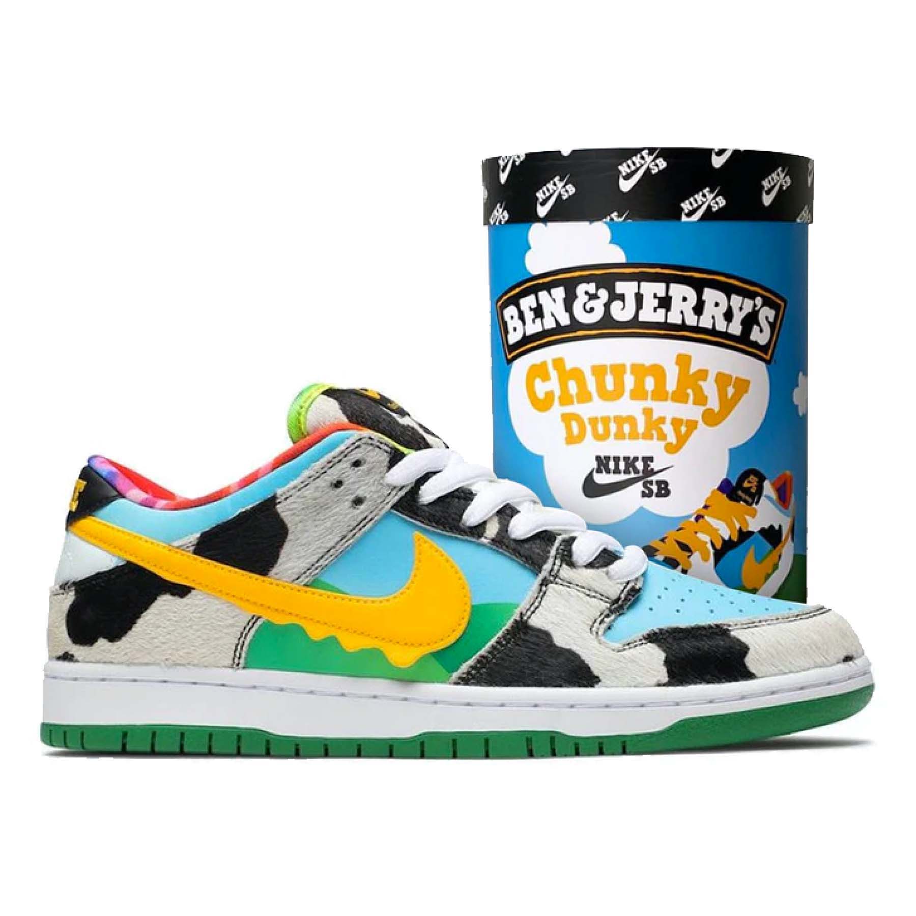 Ben & Jerry's x Dunk Low SB 'Chunky Dunky' Special Ice Cream Box — UK 3 | EU 35.5 | US 3.5 — Lifestyle View