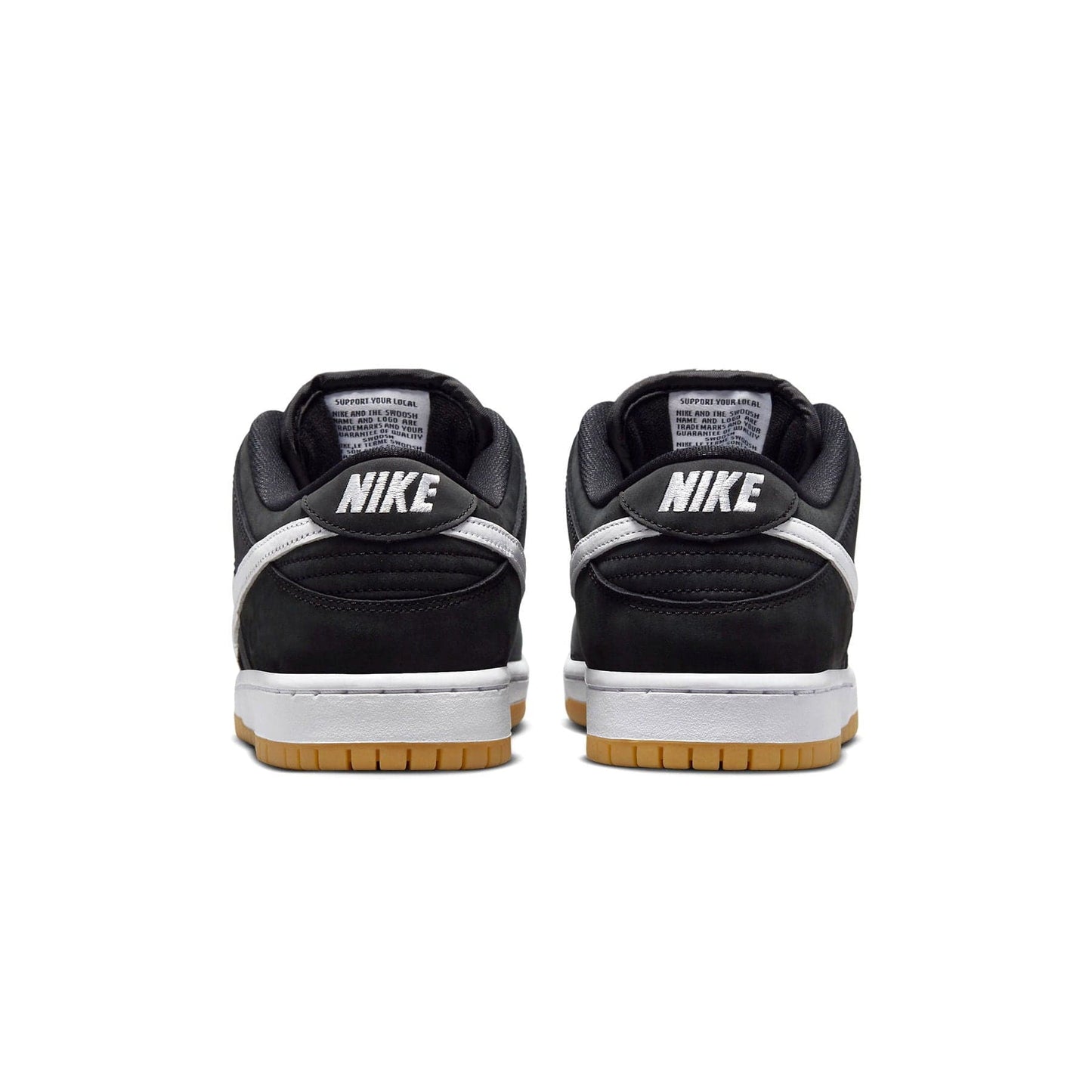 Nike Dunk Low SB 'Black Gum' — UK 3 | EU 35.5 | US 3.5 — Top View
