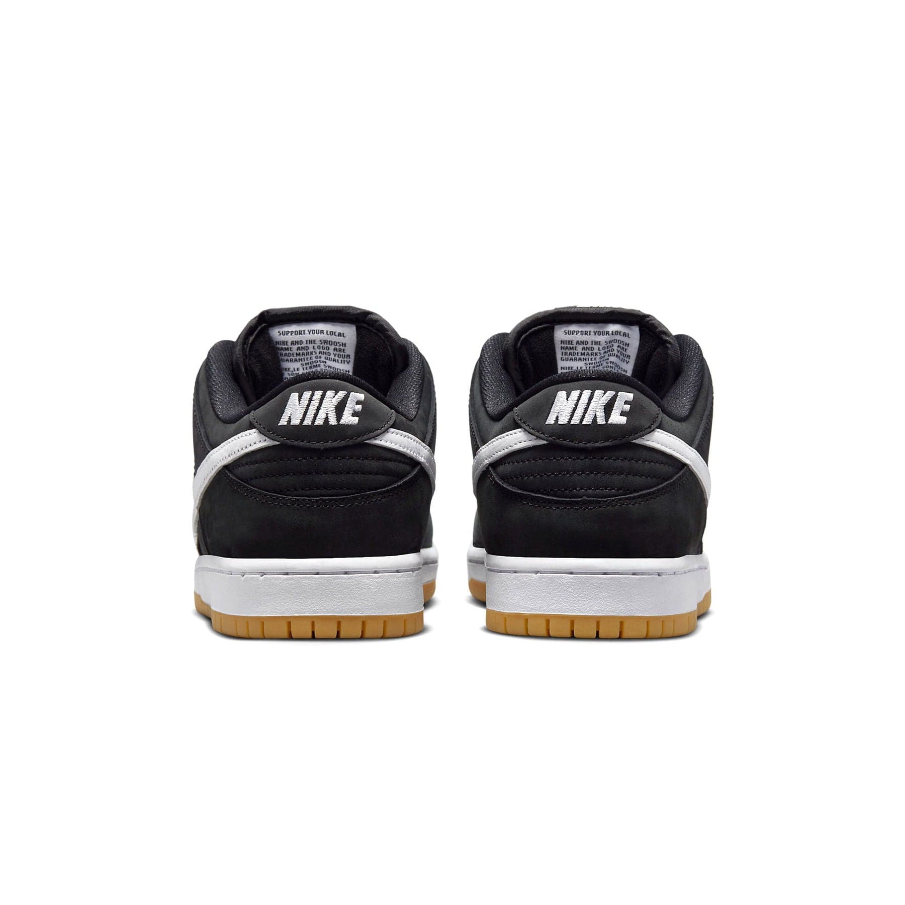 Nike Dunk Low SB 'Black Gum' — UK 3 | EU 35.5 | US 3.5 — Top View