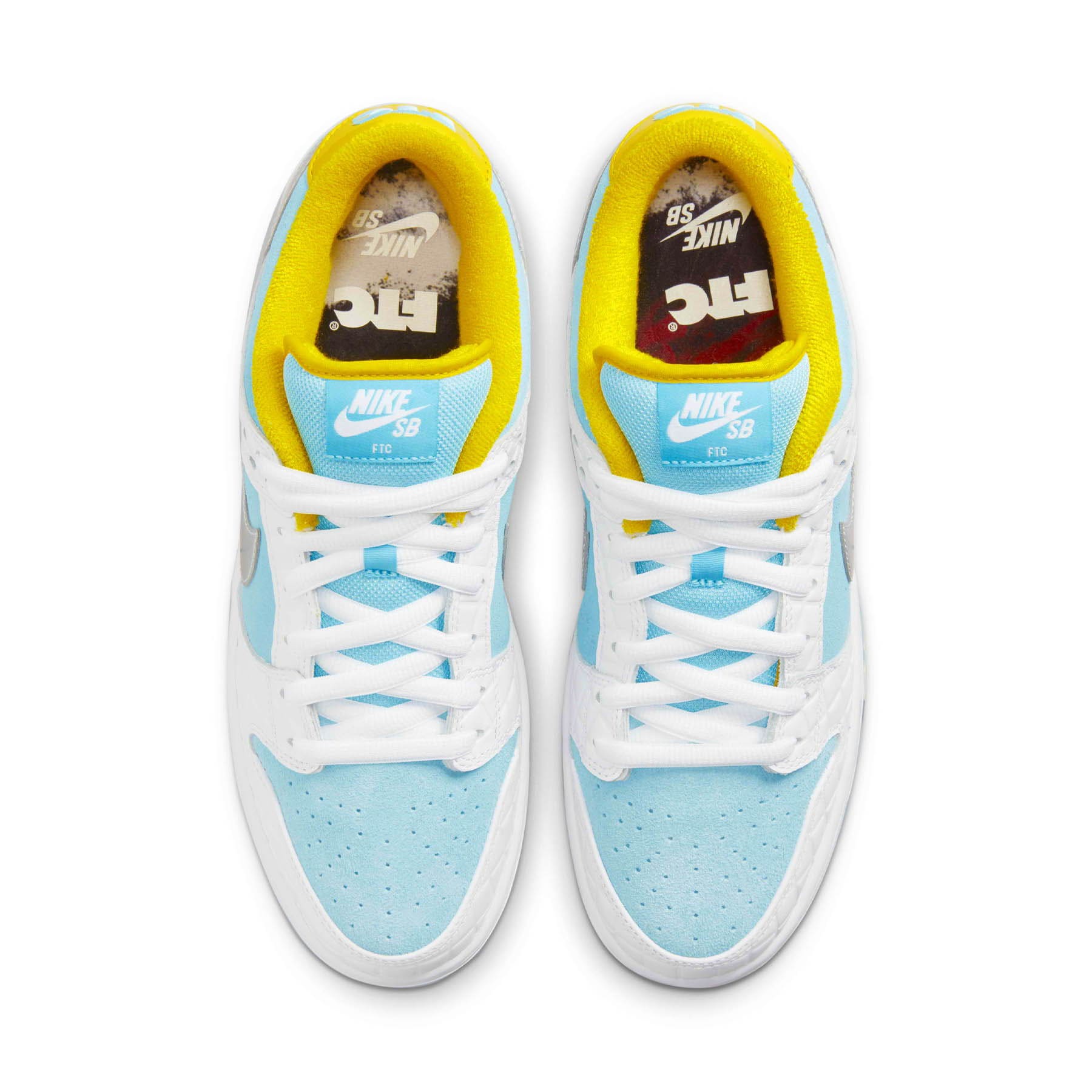 Nike Dunk Low SB x FTC  'Lagoon Pulse — UK 3 | EU 35.5 | US 3.5 — Back View