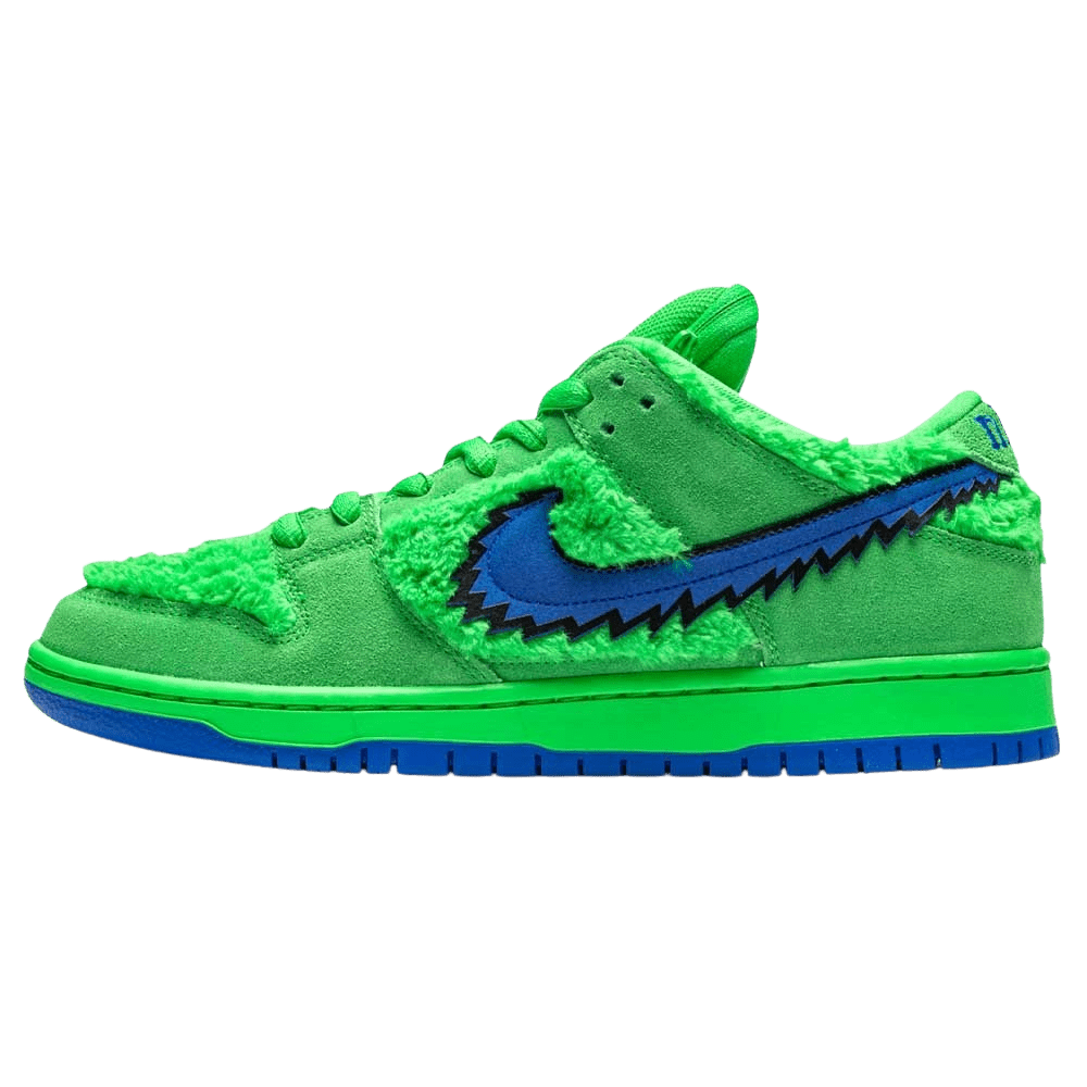Grateful Dead x Nike Dunk Low SB 'Green Bear' — UK 3 | EU 35.5 | US 3.5 — Front View