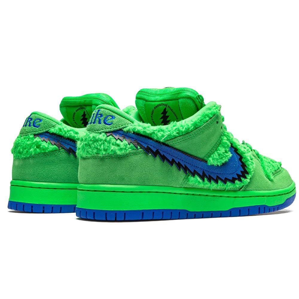 Grateful Dead x Nike Dunk Low SB 'Green Bear' — UK 3 | EU 35.5 | US 3.5 — Back View