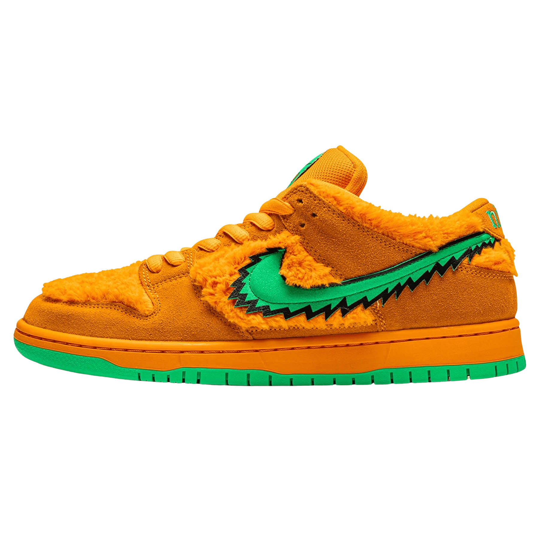 Grateful Dead x Nike Dunk Low SB 'Orange Bear' — UK 3 | EU 35.5 | US 3.5 — Front View