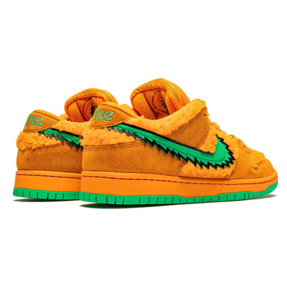 Grateful Dead x Nike Dunk Low SB 'Orange Bear' — UK 3 | EU 35.5 | US 3.5 — Back View