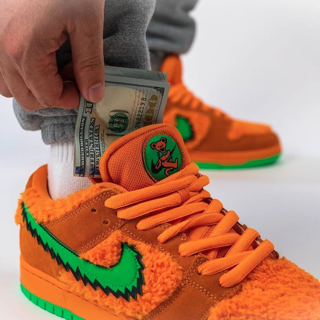Grateful Dead x Nike Dunk Low SB 'Orange Bear' — UK 3 | EU 35.5 | US 3.5 — Alternate View 7