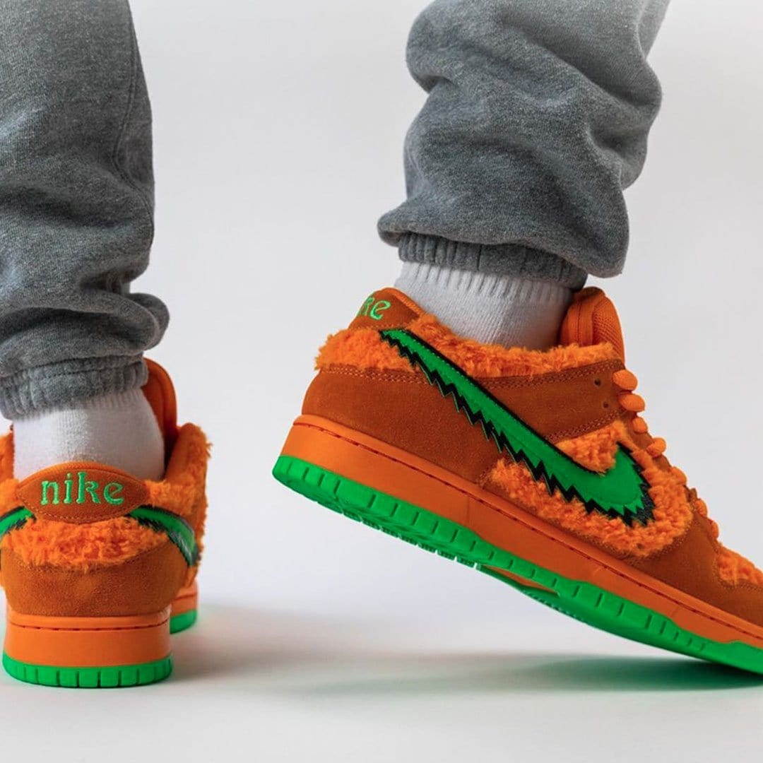 Grateful Dead x Nike Dunk Low SB 'Orange Bear' — UK 3 | EU 35.5 | US 3.5 — Lifestyle View