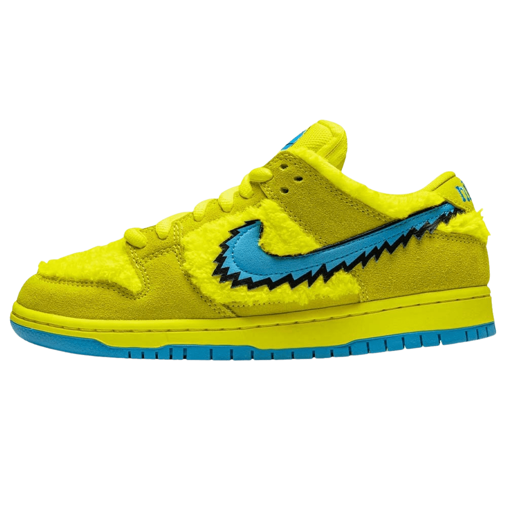 Grateful Dead x Nike Dunk Low SB 'Yellow Bear' — UK 3 | EU 35.5 | US 3.5 — Front View