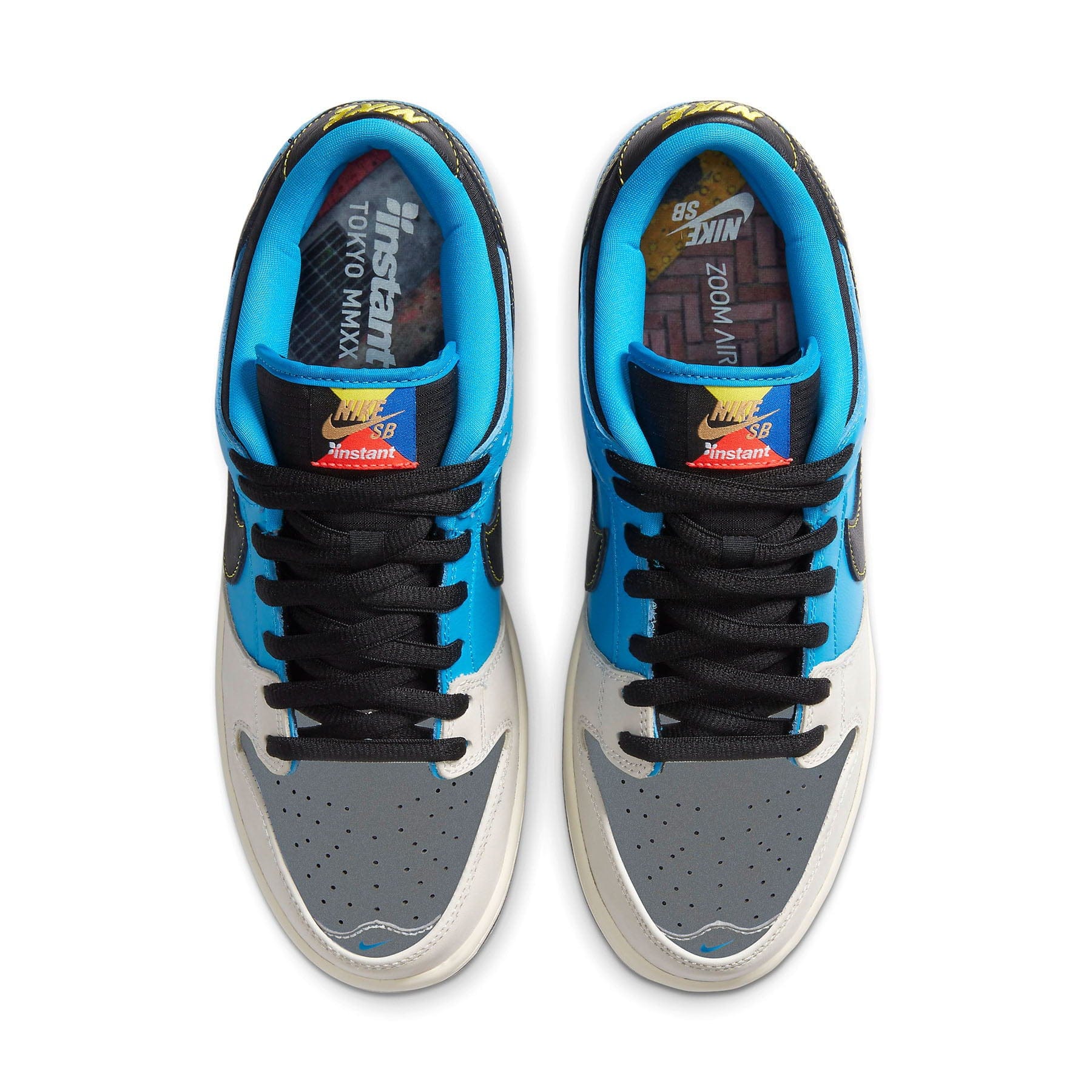 Instant Skateboards x Nike Dunk Low Pro SB QS — UK 3 | EU 35.5 | US 3.5 — Back View