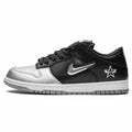 Supreme x Nike Dunk SB Low QS 'Metallic Silver' — UK 3 | EU 35.5 | US 3.5 — Front View