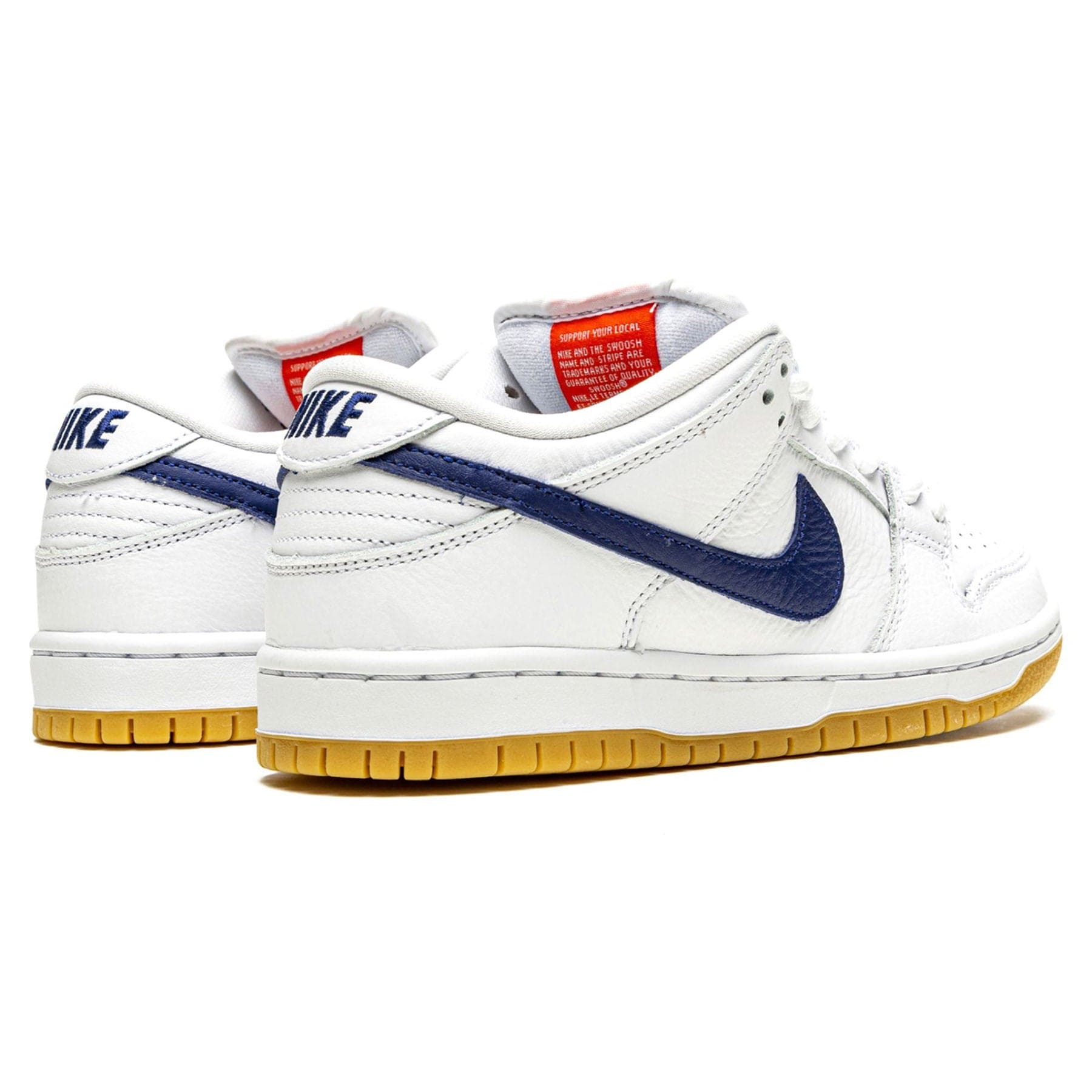 Nike Dunk Low Pro ISO SB 'Orange Label - White Navy' — UK 3 | EU 35.5 | US 3.5 — Back View