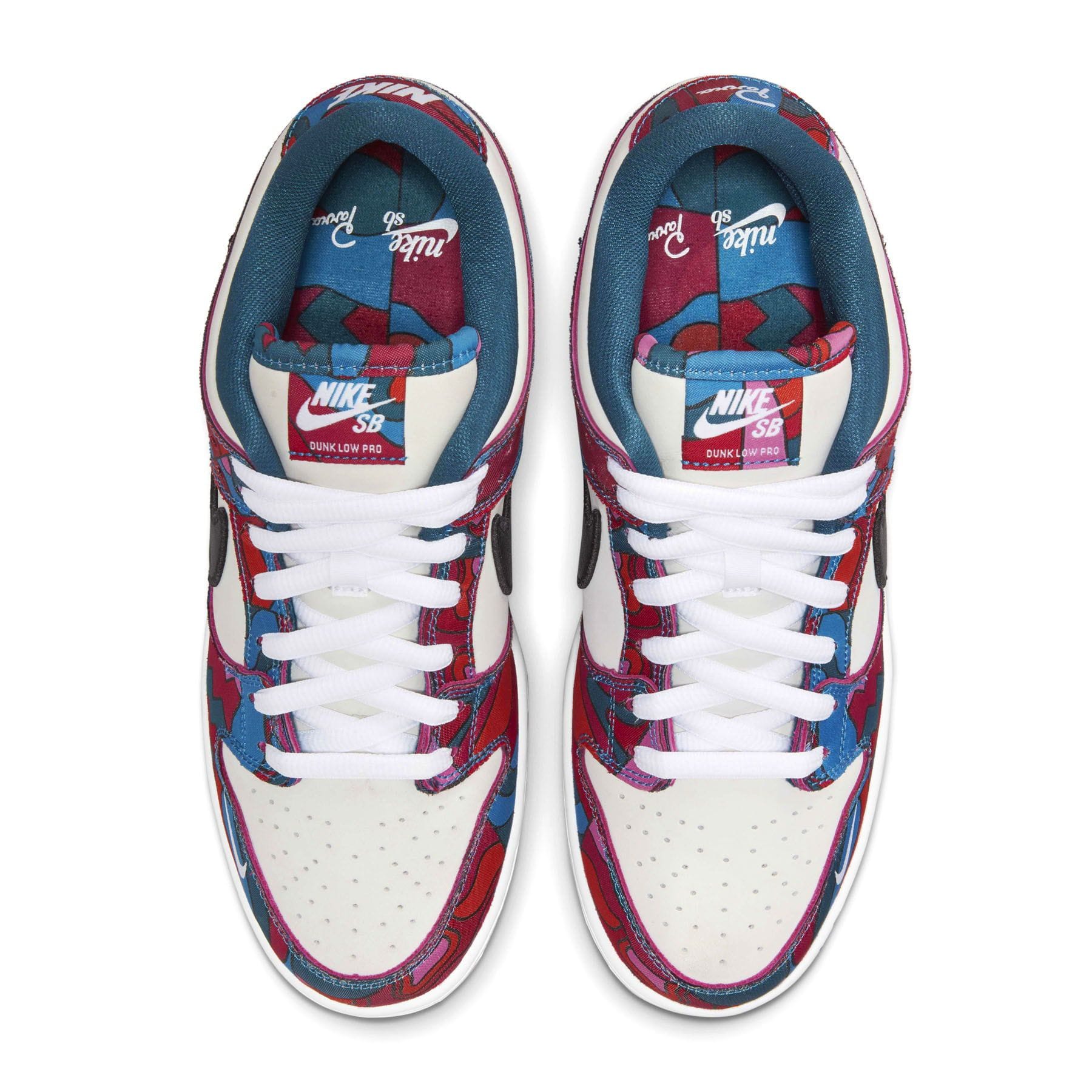 Parra x Nike Dunk Low Pro SB 'Abstract Art' — UK 3 | EU 35.5 | US 3.5 — Back View