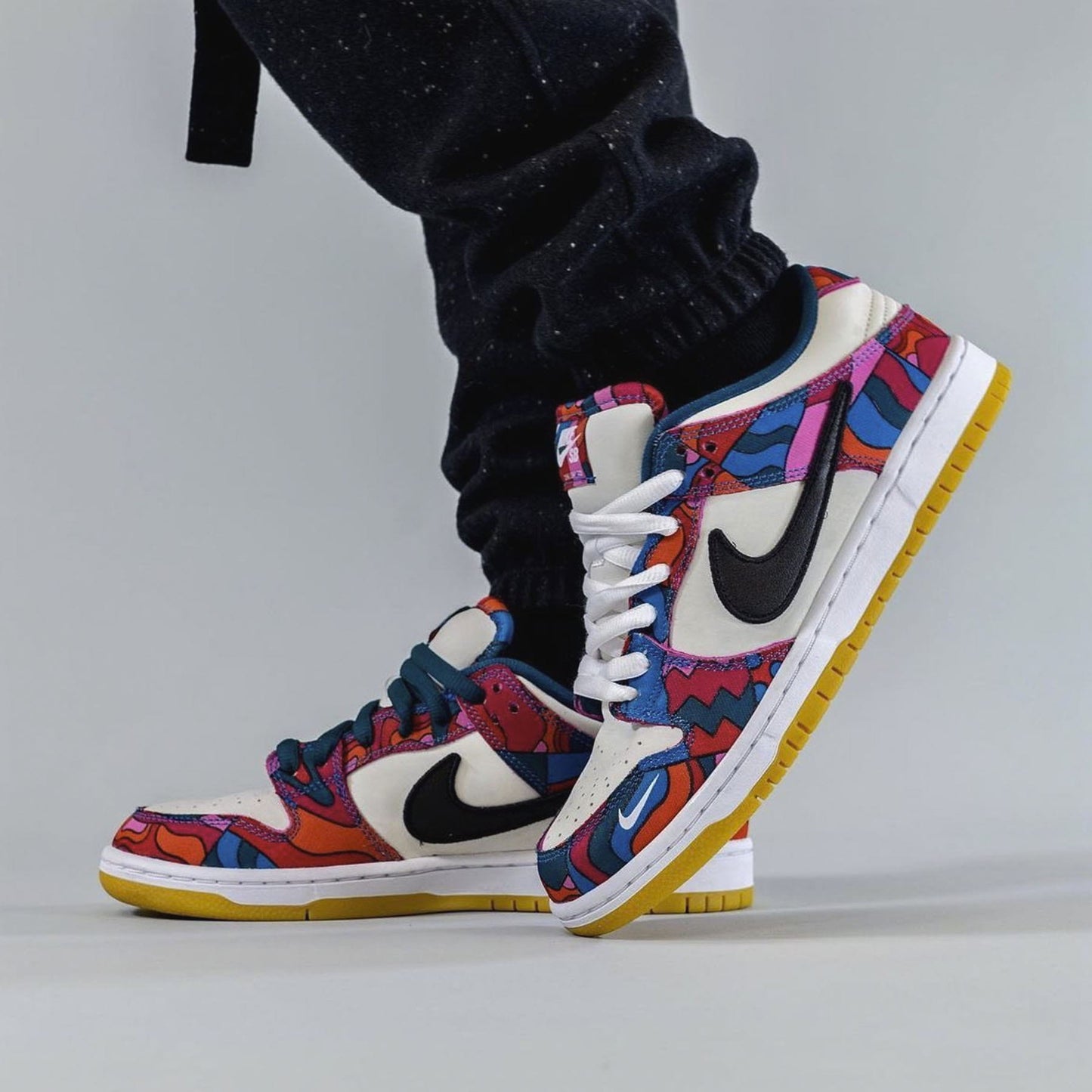 Parra x Nike Dunk Low Pro SB 'Abstract Art' — UK 3 | EU 35.5 | US 3.5 — Lifestyle View