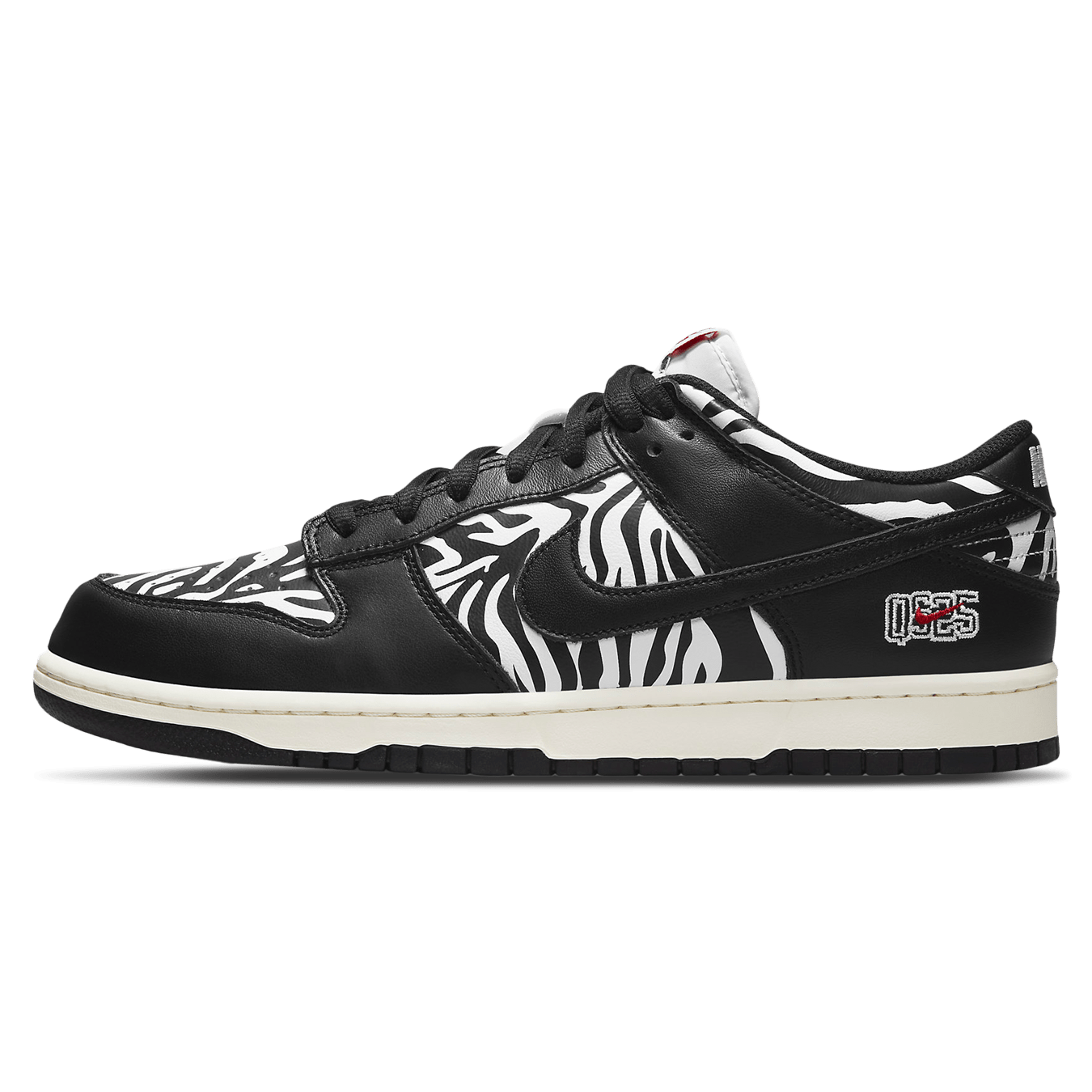 Nike Dunk Low SB x Quartersnacks 'Little Debbie's Zebra Cakes' — UK 3 | EU 35.5 | US 3.5 — Front View