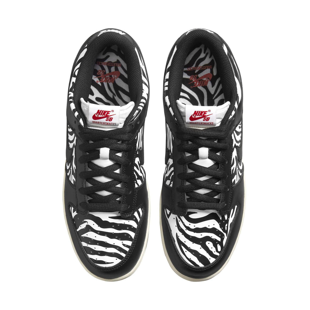 Nike Dunk Low SB x Quartersnacks 'Little Debbie's Zebra Cakes' — UK 3 | EU 35.5 | US 3.5 — Back View