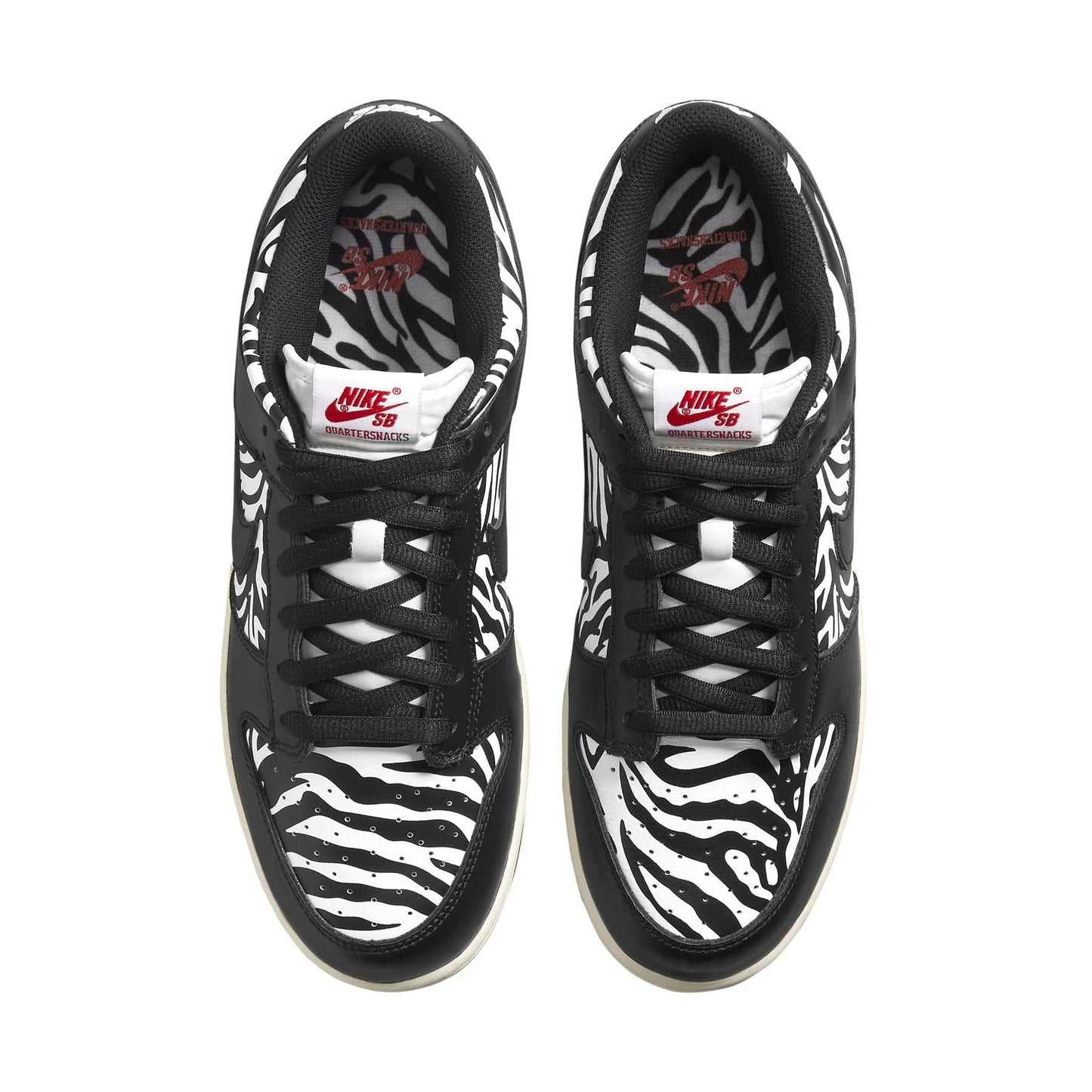 Nike Dunk Low SB x Quartersnacks 'Little Debbie's Zebra Cakes' — UK 3 | EU 35.5 | US 3.5 — Back View