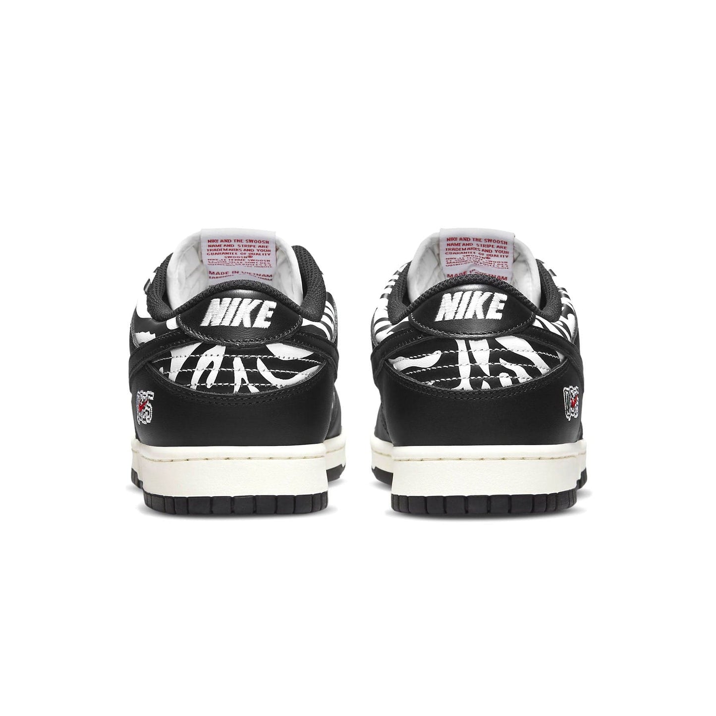 Nike Dunk Low SB x Quartersnacks 'Little Debbie's Zebra Cakes' — UK 3 | EU 35.5 | US 3.5 — Top View