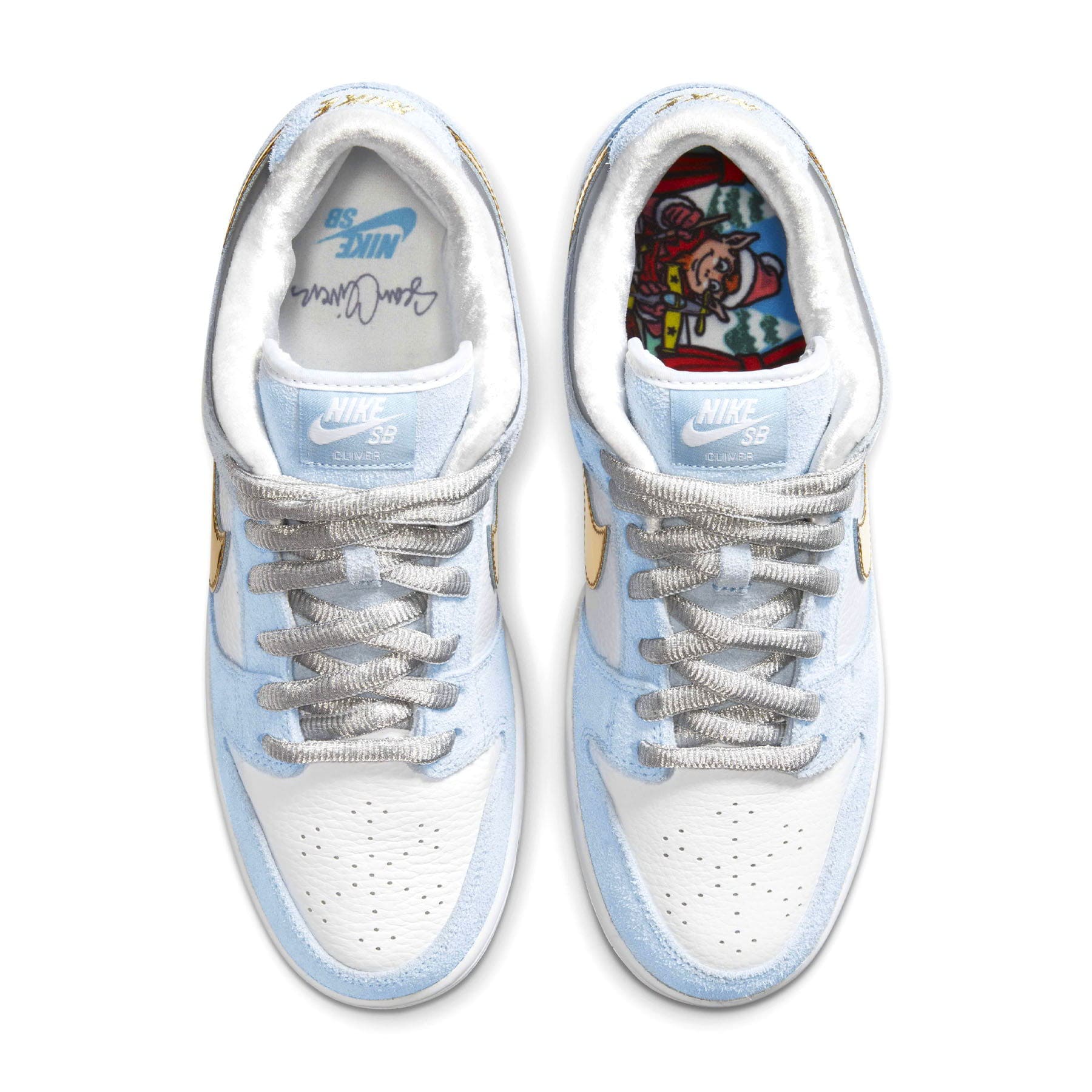 Sean Cliver x Nike Dunk Low SB 'Holiday Special' — UK 3 | EU 35.5 | US 3.5 — Back View