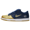 Supreme x Nike Dunk SB Low QS 'Metallic Gold' — UK 3 | EU 35.5 | US 3.5 — Front View